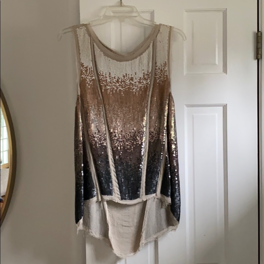 All saints ombré sequin top